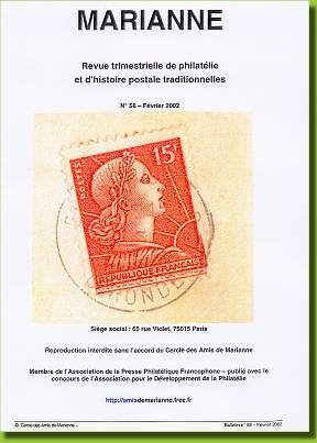 Couverture du bulletin n° 58 Février 2002
