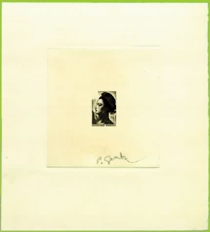 Epreuve d'artiste sans faciale du type libert